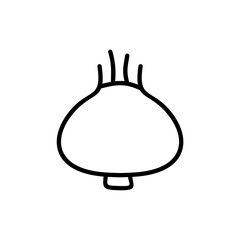 hand-drawn onion icon illustration