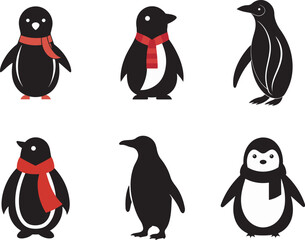 Obraz premium set of penguins