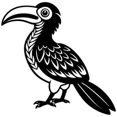 vector illustration of cartoon bird