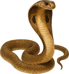 Fototapeta premium Realistic 4K Cobra Illustration