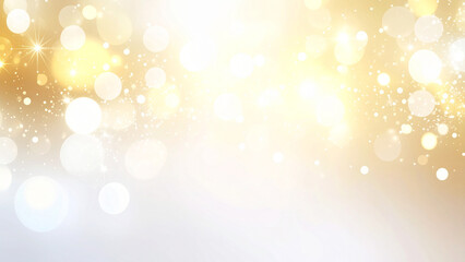 ゴールドのキラキラの光の背景