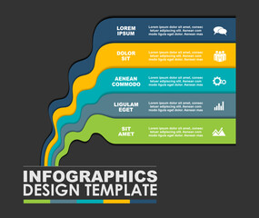Infographic design template with place for your data. Vector illustration.
