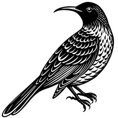 vector illustration of a bird