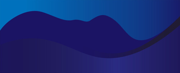 Mobile Modern blue banner background. Graphic design banner pattern background template with dynamic wave shapes. EPS 10. Vector background.