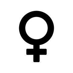Female symbol icon vector flat clean look