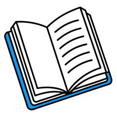 open book vector