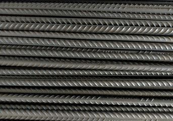 Reinforced steel iron rod - Steel Bars Background