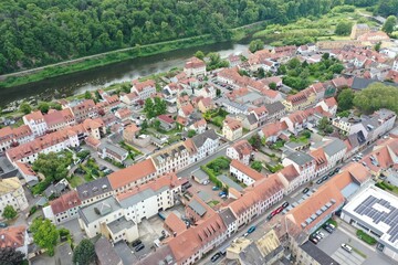 Fototapeta premium Grimma | Luftbilder von der Stadt Grimma