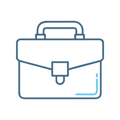 Briefcase icon vector illustration. Simple business bag symbol, professional work, office, finance, corporate design