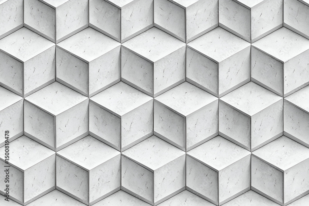 Poster 3d render cube background