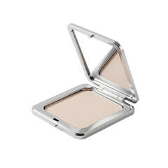 Luxury Face Powder: Shimmering Compact on transparent background