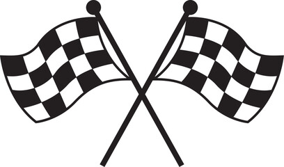 double checkered flag racing flags finish flag NASCAR racing flag car racing flag silhouette vector