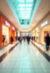 abstract blur image background of mall department store