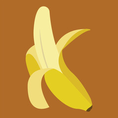 banana fruit with skin on