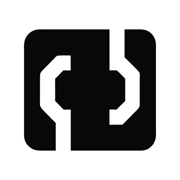 Code brackets icon vector. Programming syntax symbols, developer tools for coding interfaces, IDE designs, or software documentation

