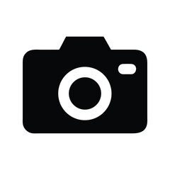 Camera icon vector. Photography symbol, photo capture button for apps, media interfaces, or gallery UI designs