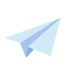 Paper airplane icon representing sending messages, quick delivery, or modern communication