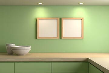 Modern Kitchen Interior Mockup