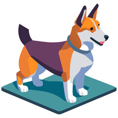 3D Husky Dog 