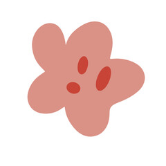 red flower on white background, red flower isolated on whiteabstract red flower, set of vector flowers, set of flower icons, set of flowers, 