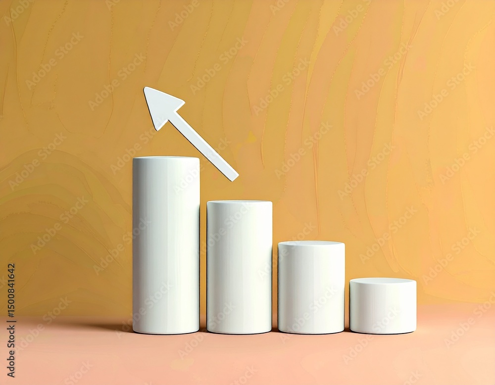Poster increasing business growth through data visualization office environment digital content informative