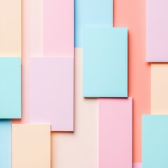 Fototapeta premium Pastel Geometry Abstract Paper Composition, Backgrounds , Minimal