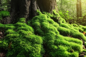 moss covered tree