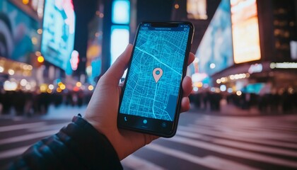 Travel Abroad Job Search Concept Illustration