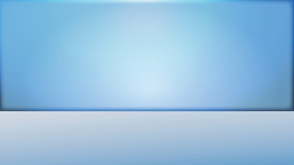 Blue Gradient Background halftone pattern on blurred abstract Empty Studio Room