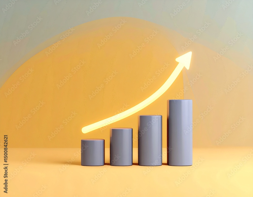 Poster market growth analysis business sector infographic visualization dynamic environment aerial view dat