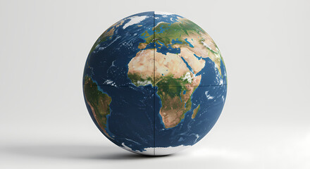 Fototapeta premium Earth Globe 3D Render