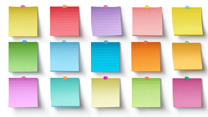 Fototapeta premium set of colorful sticky notes