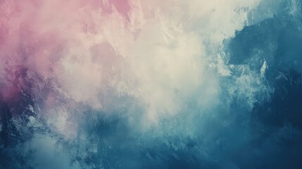 Obraz premium Softly blurred abstract design with fluid geometric shapes layered on a smooth gradient of pastel colors and soft tones