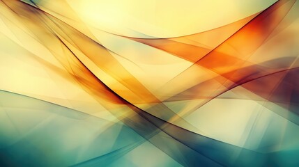 Soft abstract background with gentle curves and blurry geometric shapes overlapping in translucent pastel tones