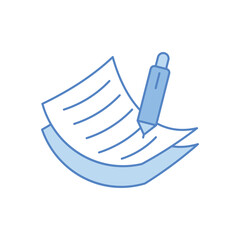 Pen And Paper Vector icon