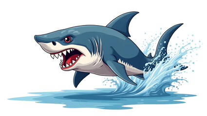 Fototapeta premium shark vector illustration