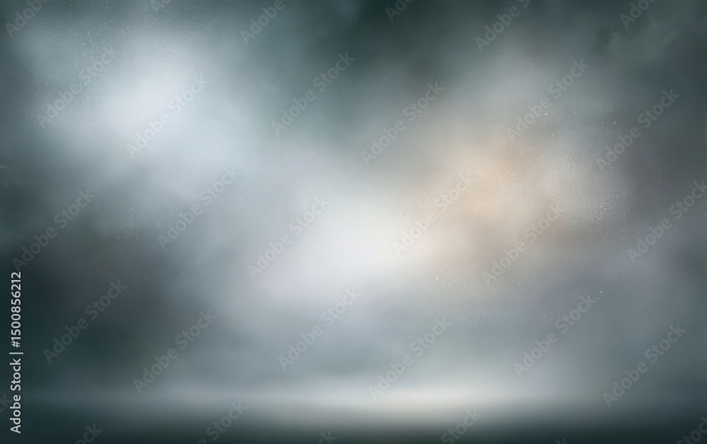 Poster soft matte grey backdrop with scattered micro-diamonds creating soft light reflections, high-end tex