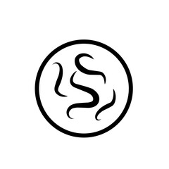 Fototapeta premium intestinal parasitic worm icon