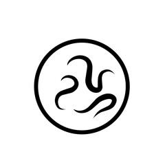 intestinal parasitic worm icon