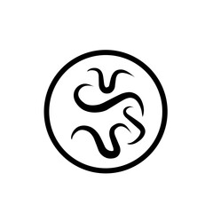 intestinal parasitic worm icon