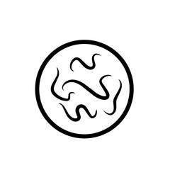intestinal parasitic worm icon