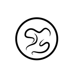intestinal parasitic worm icon