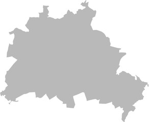 Berlin, Germany – administrative vector map with district boundaries (Web Mercator projection, PPT-compatible & fully editable) © Terry