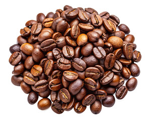 coffee beans isolated on white background,PNG