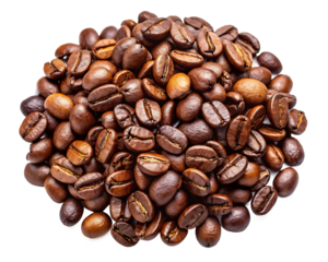 coffee beans isolated on white background,PNG