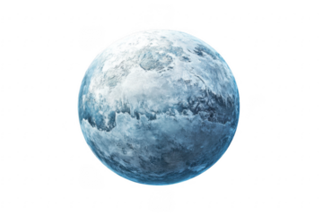 A frozen exoplanet rendered in stunning detail