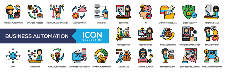 Business Automation Icon Collection