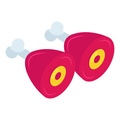 Modern design icon of ham 