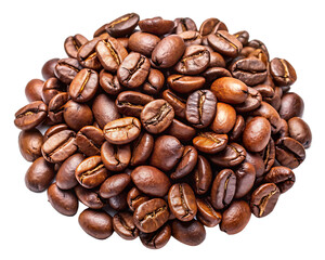 Fototapeta premium coffee beans isolated on white background,PNG