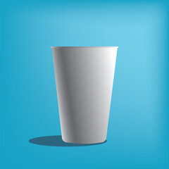 white plastic cup mockup template